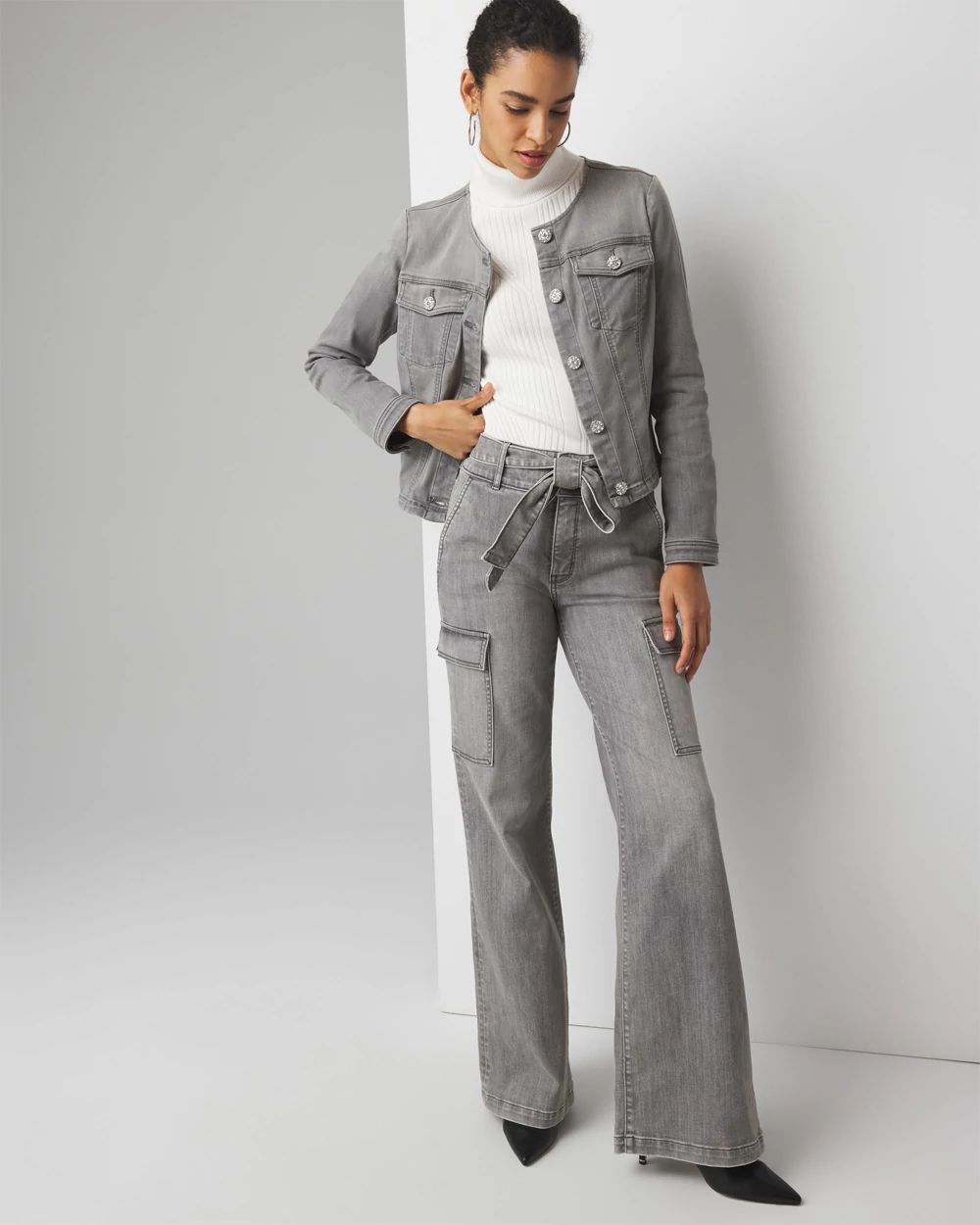 Cropped Denim Jacket | White House Black Market